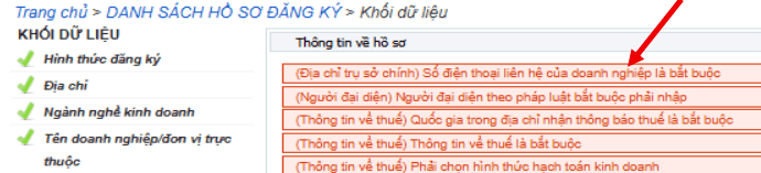 Hình 8 — Màn hình hiển thị cảnh báo lỗi